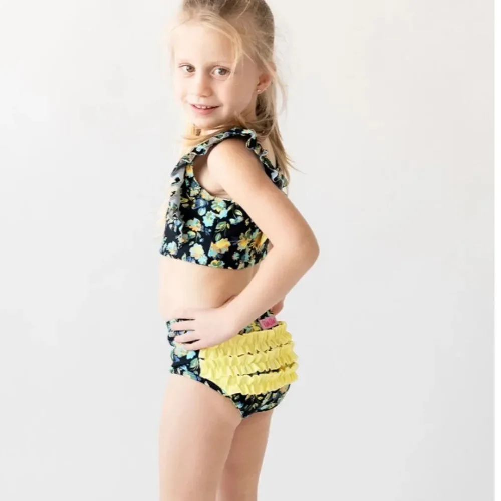 Ruffle Butts Waterfall Tankini‎ Midnight Garden 6-12 Months NWT in packaging